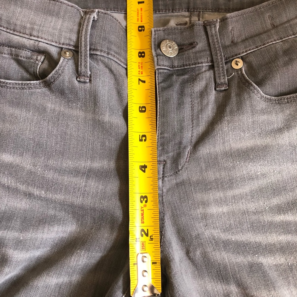 Madewell Faded Gray Jeans with side zippers - Picture 12 of 13